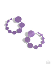 Load image into Gallery viewer, Have It Both PHASE - Purple post earring A092
