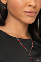 Load image into Gallery viewer, $15 SET: ROSE Without Saying... - Red necklace + matching earring/bracelet E020
