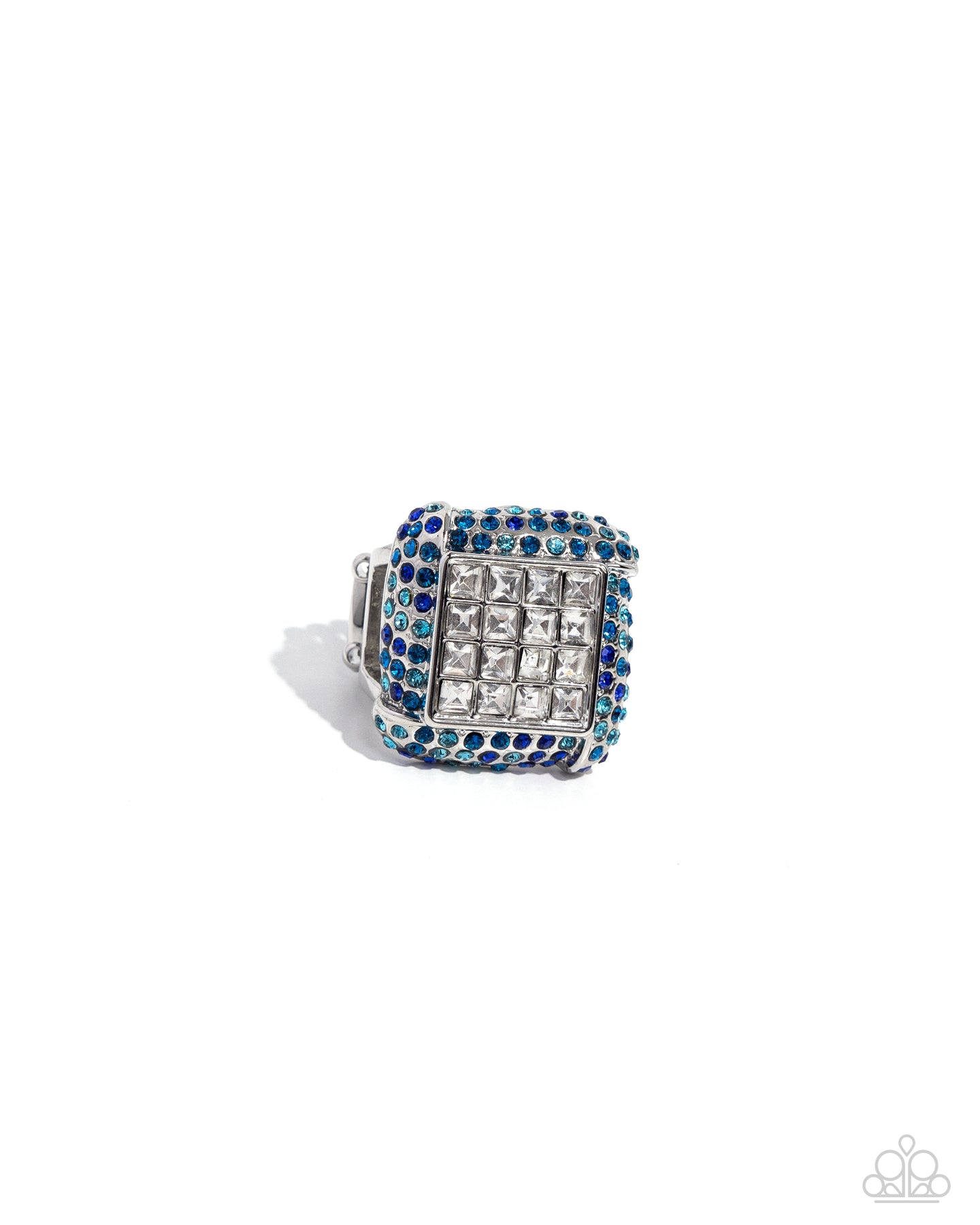 Medium SQUARE - Blue ring 1769