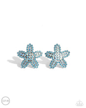 Load image into Gallery viewer, Starfish Serenade - Blue clip on earring A038
