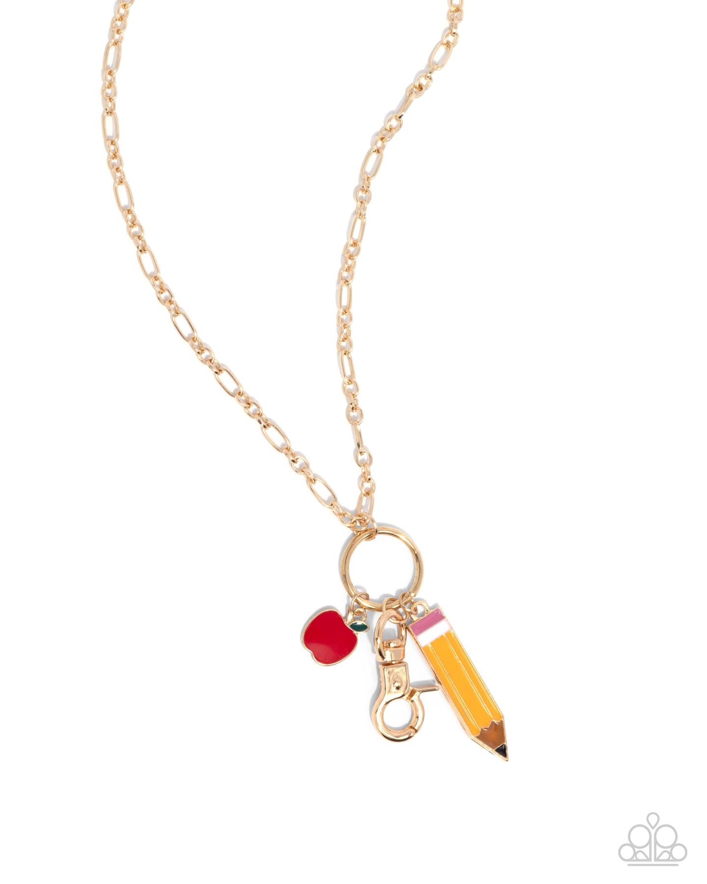 First Day of School - Gold necklace E022