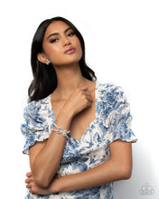 Load image into Gallery viewer, $10 Complete Look SET: Admirable Aria - White bracelet + matching earring D084
