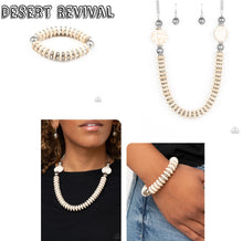 Load image into Gallery viewer, Desert Revival - White necklace plus matching bracelet Eco Experience 527
