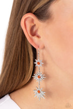 Load image into Gallery viewer, Stellar Series - Orange earring E017
