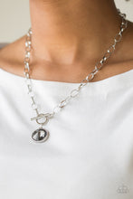 Load image into Gallery viewer, She Sparkles On - silver necklace 745
