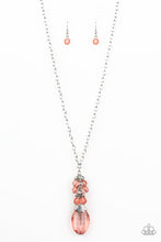 Load image into Gallery viewer, Crystal Cascade - Orange necklace 665
