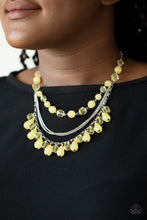 Load image into Gallery viewer, Awe-Inspiring Iridescence - Yellow necklace 868
