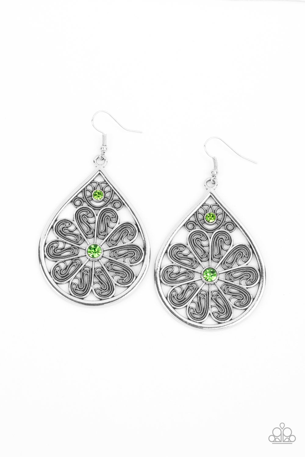 Whimsy Dreams - Green earring 838