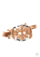 Load image into Gallery viewer, Macrame Mode - Brown cuff bracelet 1876
