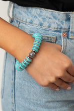 Load image into Gallery viewer, Desert Revival - Blue necklace plus matching bracelet Eco Experience B021
