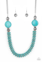 Load image into Gallery viewer, Desert Revival - Blue necklace plus matching bracelet Eco Experience B021
