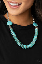 Load image into Gallery viewer, Desert Revival - Blue necklace plus matching bracelet Eco Experience B021
