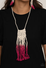 Load image into Gallery viewer, Surfin The Net - Pink necklace A017

