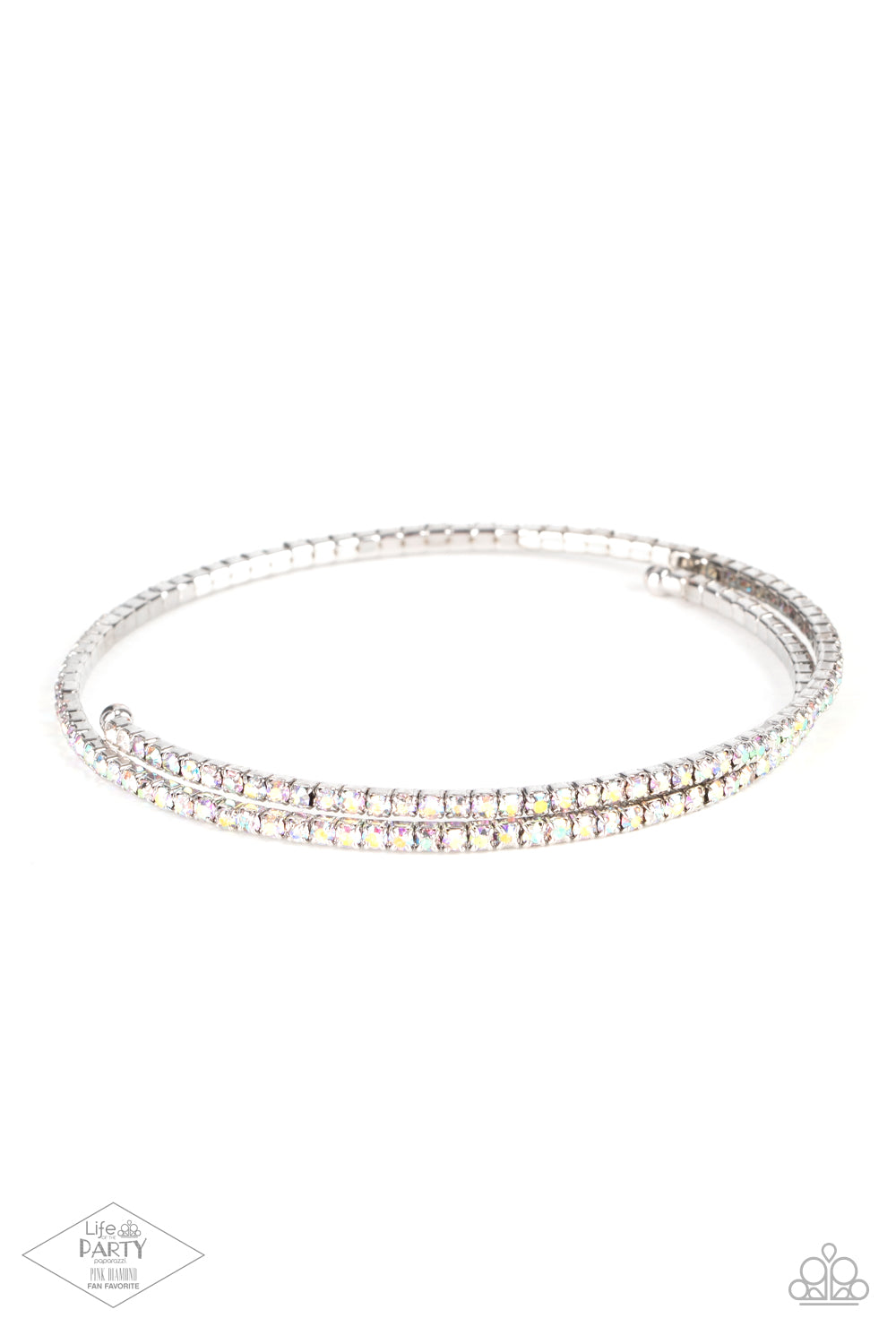 Sleek Sparkle - Multi coil bracelet A023