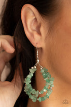 Load image into Gallery viewer, Canyon Rock Art - Green earring B091
