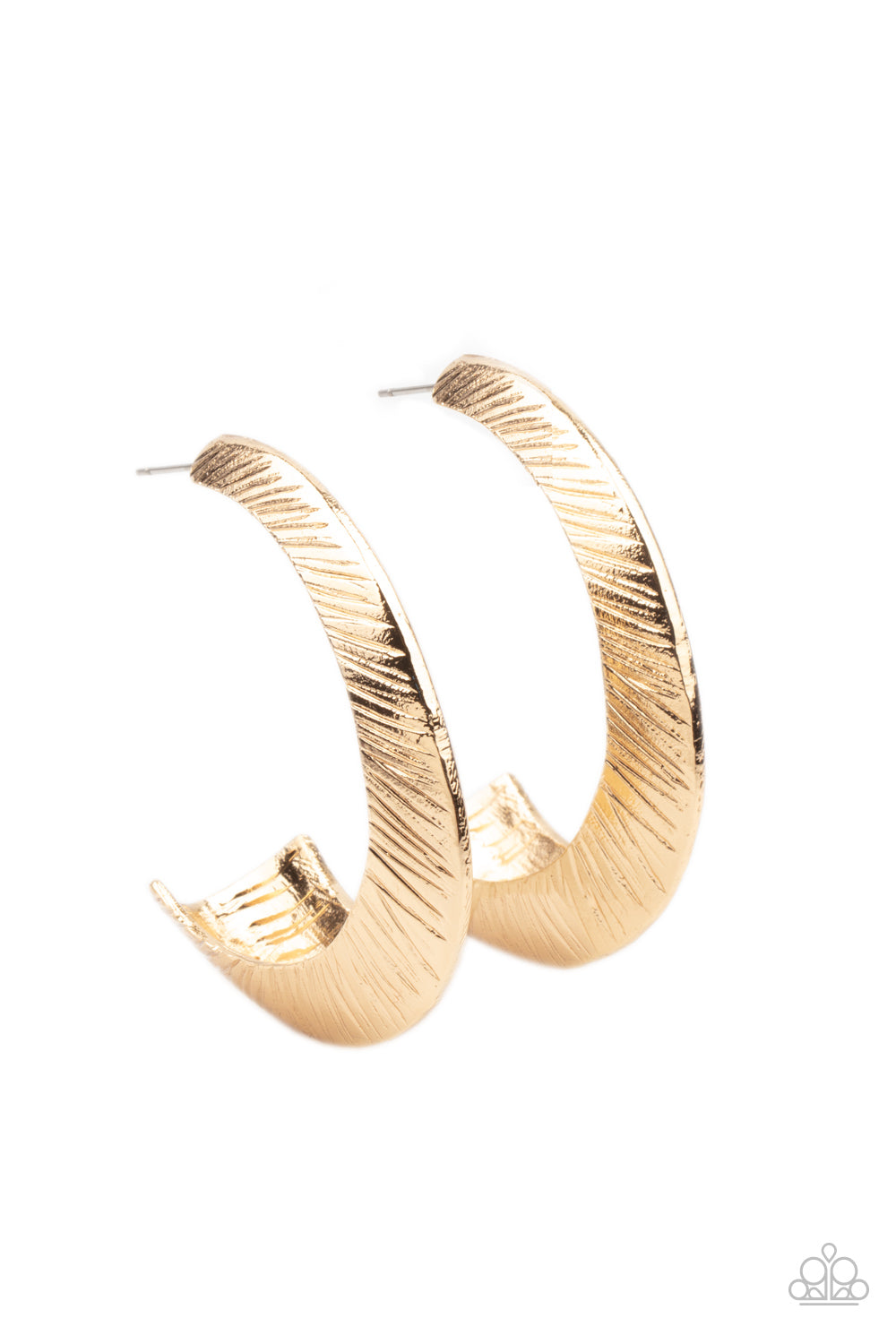 I Double FLARE You - Gold hoop earring 1807