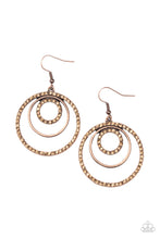 Load image into Gallery viewer, Bodaciously Bubbly - Copper earring 2115
