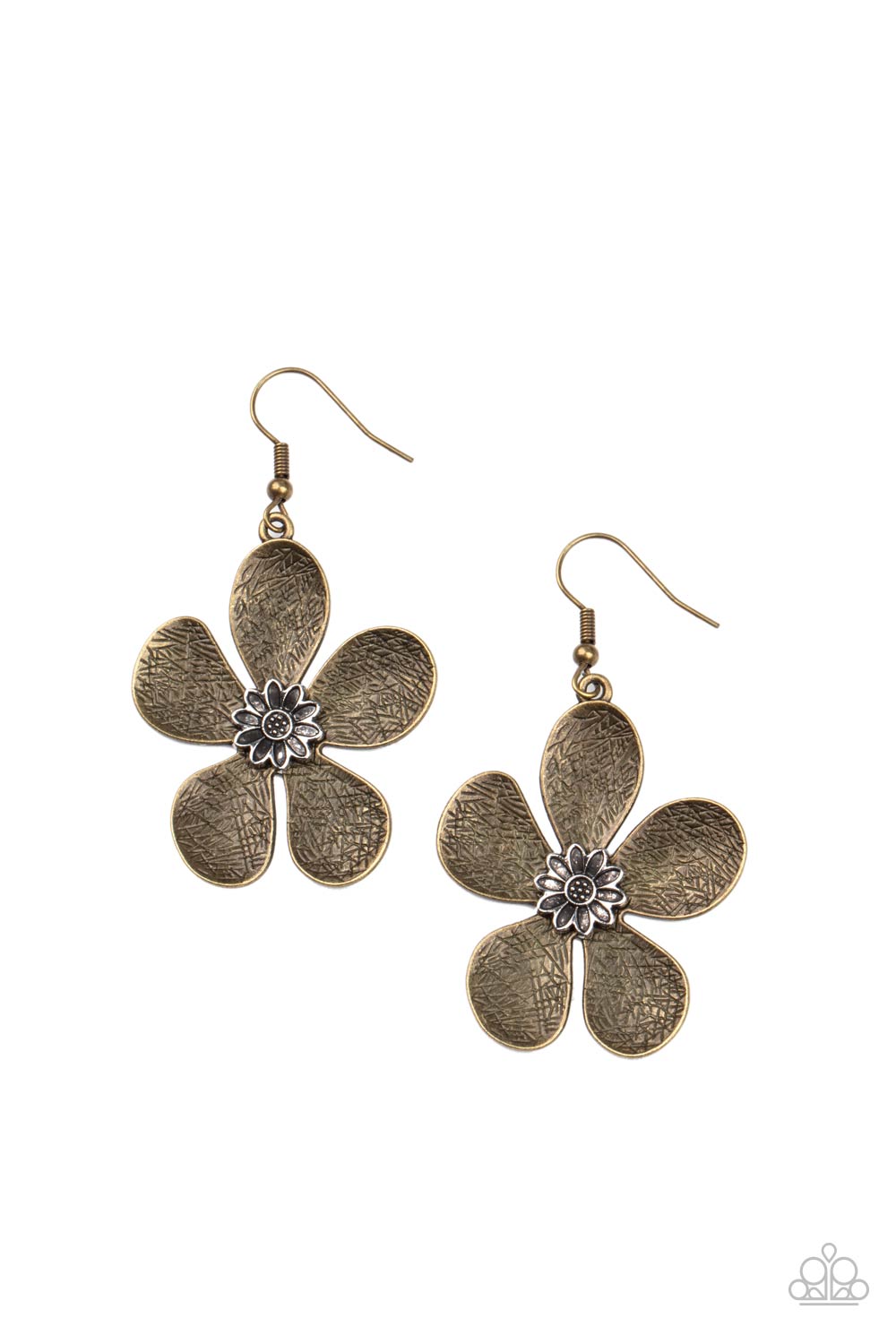 Fresh Florals - Brass earring 2108
