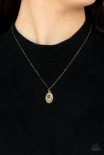 Load image into Gallery viewer, Be The Peace You Seek - Brass necklace B049

