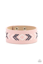 Load image into Gallery viewer, Cliff Glyphs - Pink bracelet A010
