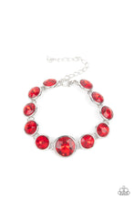Load image into Gallery viewer, Lustrous Luminosity - Red bracelet 746
