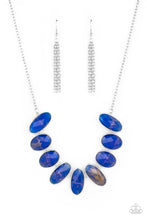 Load image into Gallery viewer, Elliptical Episode - Blue necklace B033
