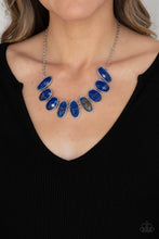 Load image into Gallery viewer, Elliptical Episode - Blue necklace B033
