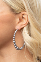 Load image into Gallery viewer, Glamour Graduate - Silver hoop earring 2189
