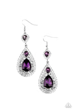 Load image into Gallery viewer, Posh Pageantry - Purple earring D015

