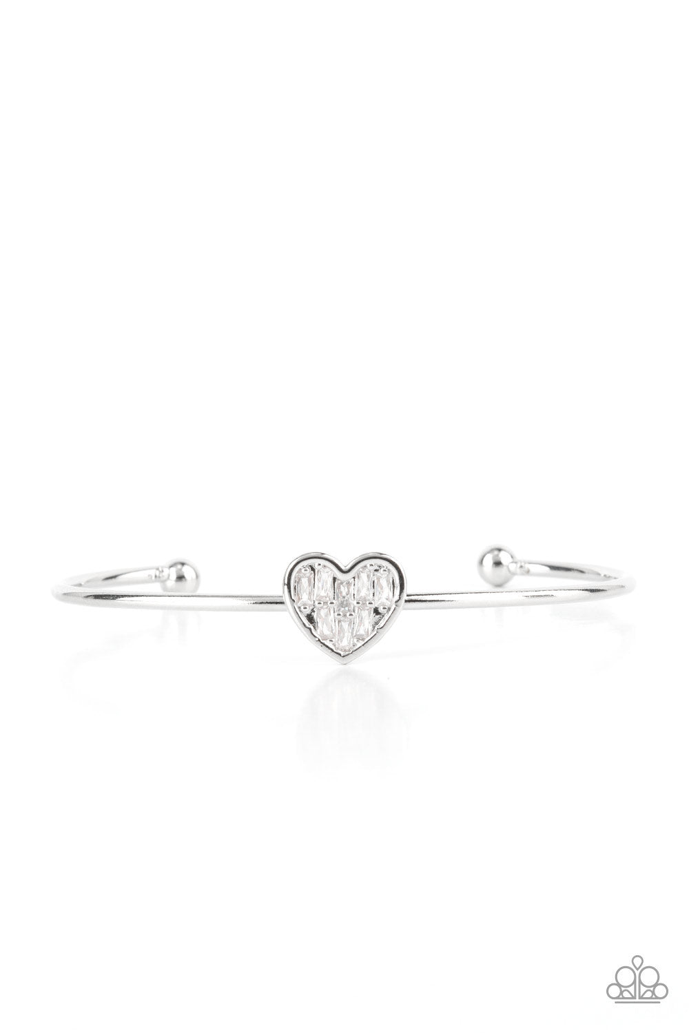 Heart of Ice - White cuff bracelet B103