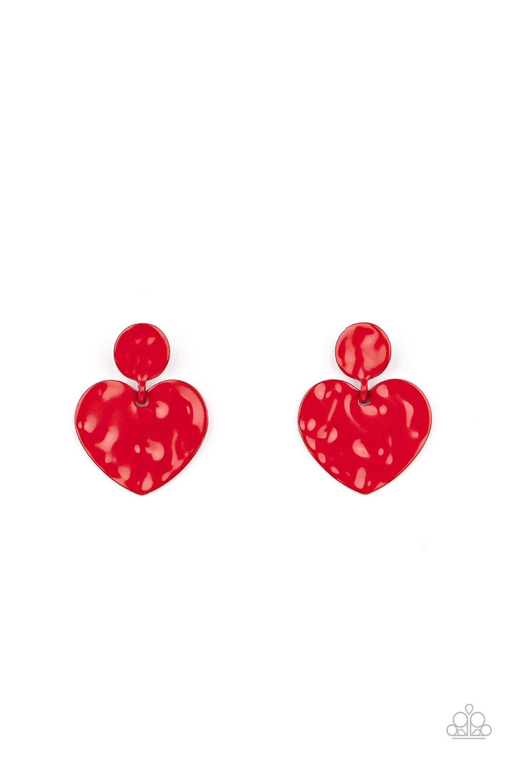 Just a Little Crush - Red earring D049