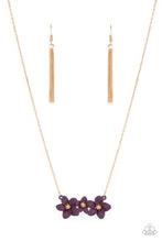 Load image into Gallery viewer, Petunia Picnic - Purple necklace D075
