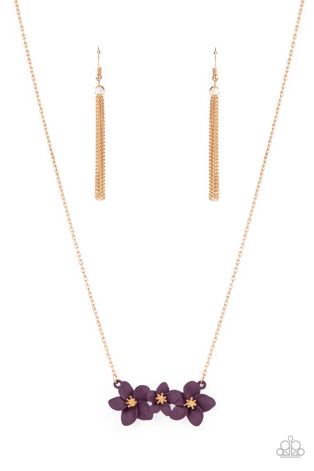 Petunia Picnic - Purple necklace D075