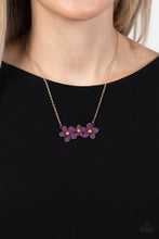 Load image into Gallery viewer, Petunia Picnic - Purple necklace D075
