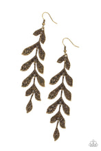 Load image into Gallery viewer, Lead From the FROND - Brass earring B123
