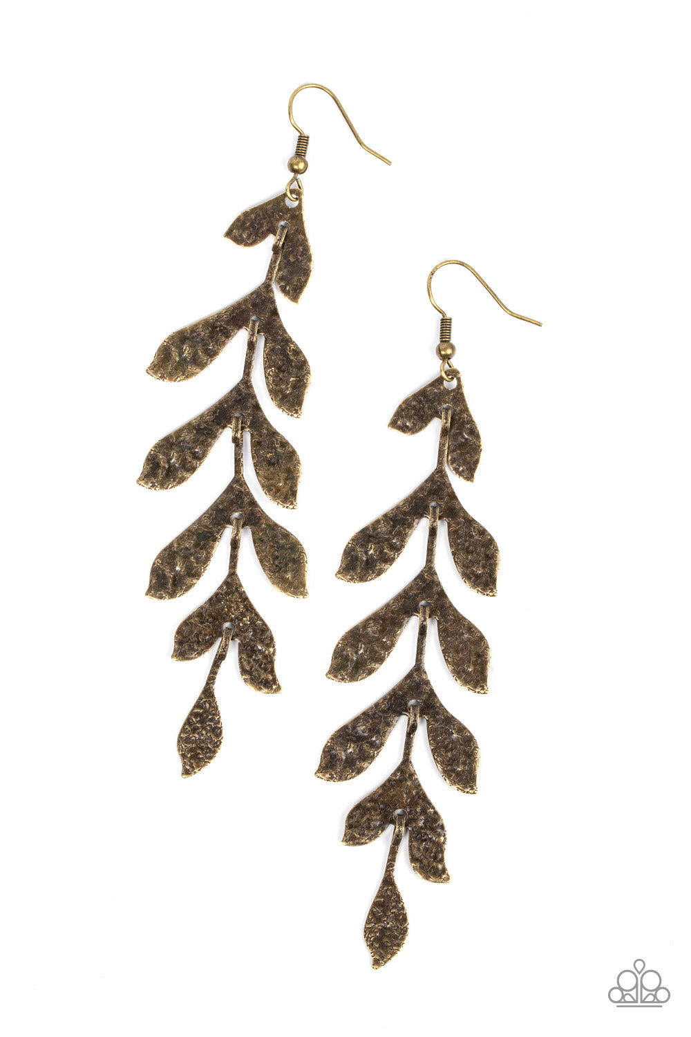 Lead From the FROND - Brass earring B123