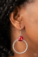 Load image into Gallery viewer, Cheers to Happily Ever After - Red earring B108
