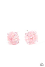 Load image into Gallery viewer, Bunches of Bubbly - Pink post earring D074

