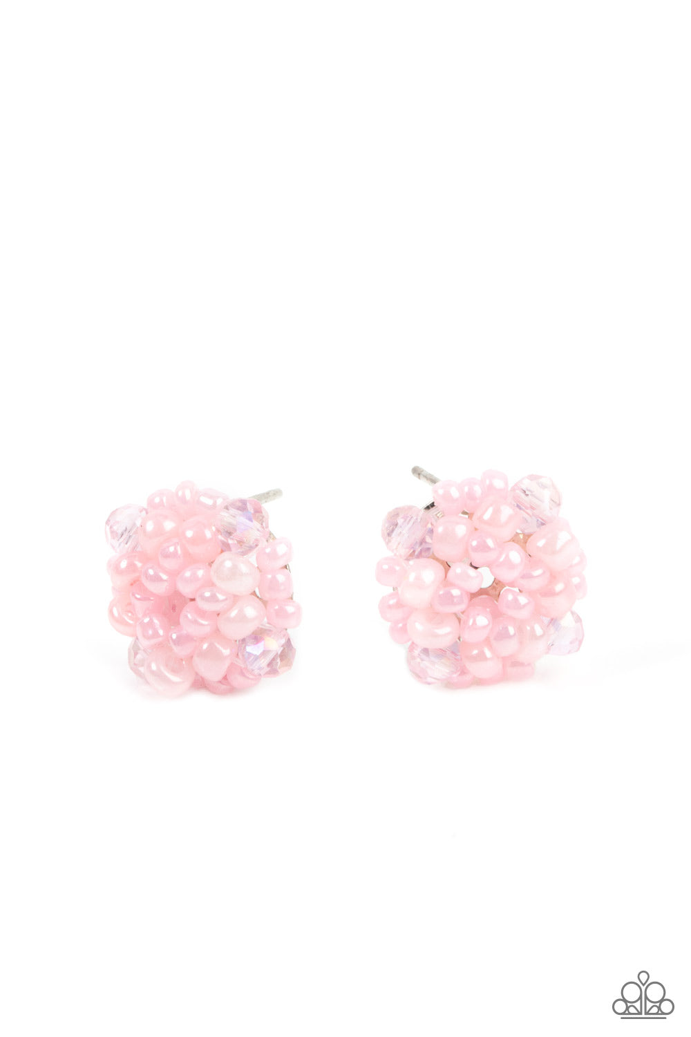 Bunches of Bubbly - Pink post earring D074