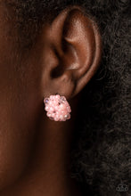Load image into Gallery viewer, Bunches of Bubbly - Pink post earring D074
