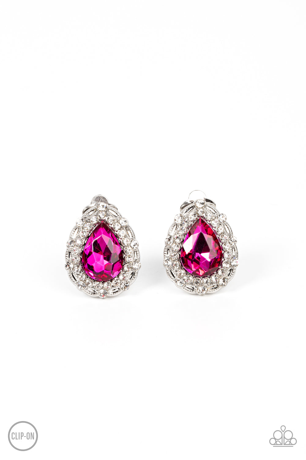 Haute Happy Hour - Pink clip-on earring A013