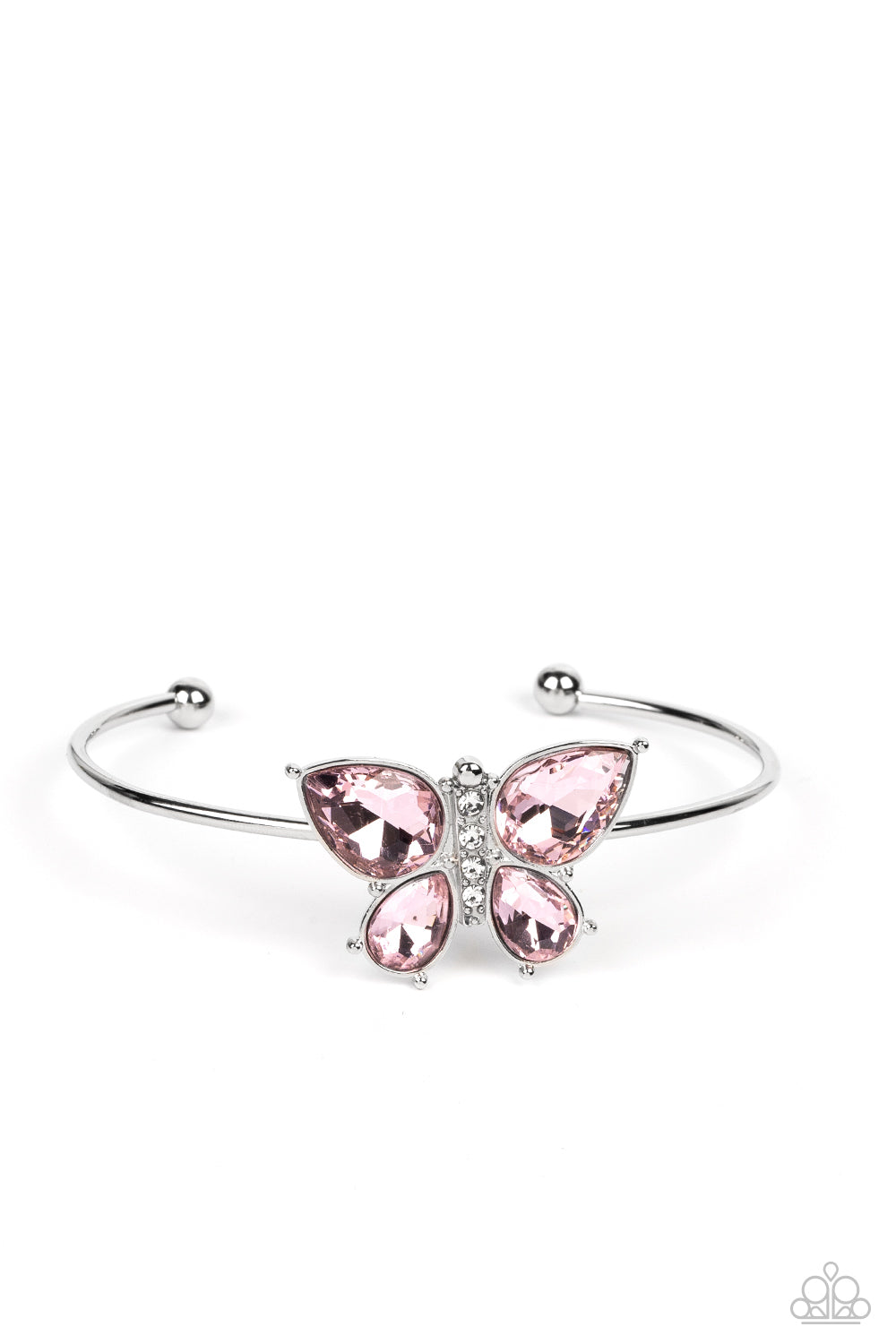 Butterfly Beatitude - Pink cuff bracelet B121