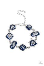 Load image into Gallery viewer, Fleek and Flecked - Blue necklace plus matching bracelet Speckled Shimmer - Blue  necklace B107
