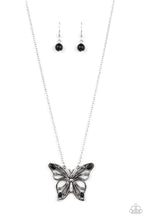 Load image into Gallery viewer, Badlands Butterfly - Black necklace B123
