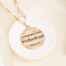 Load image into Gallery viewer, Serving the Lord - Gold necklace D006
