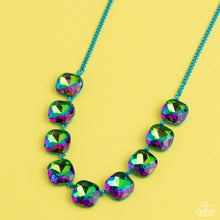 Load image into Gallery viewer, Combustible Command - Blue necklace D085
